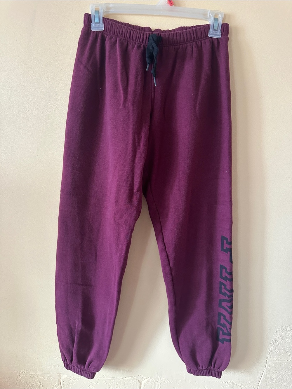 PINK by Victoria's Secret Burgundy Jogger Sweatpants | Size Small